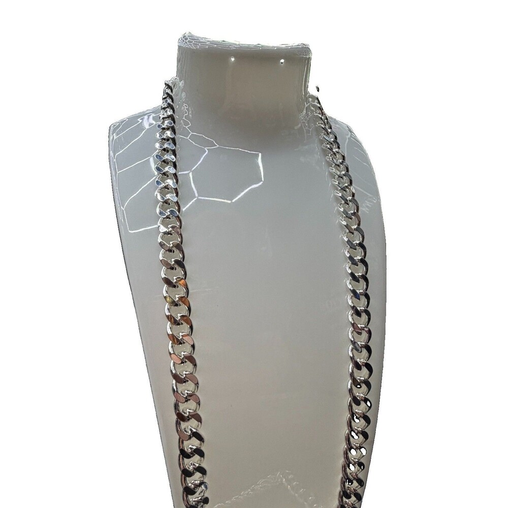 925 Sterling Silver Cuban Link Chain 24” 10mm 86 Grams